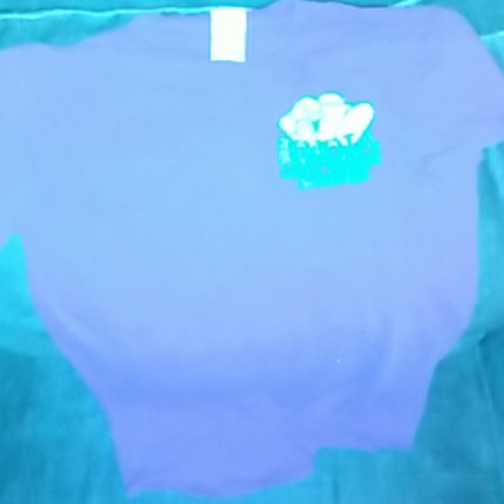 Purple green t shirt
